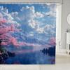 Erosebridal Dragon Bathroom Shower Curtain Sets Japanese Style Shower Curtain For Kids Boys Girls Ocean Wave Fabric Shower