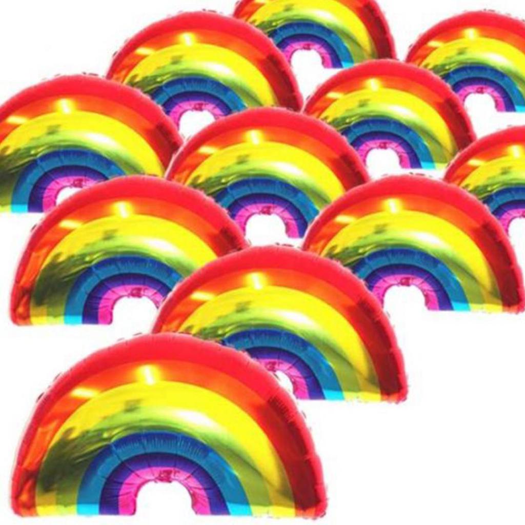 Rainbow balloon rainbow unicorn helium foil balloons baby shower kids birthday party home decor Wholesale