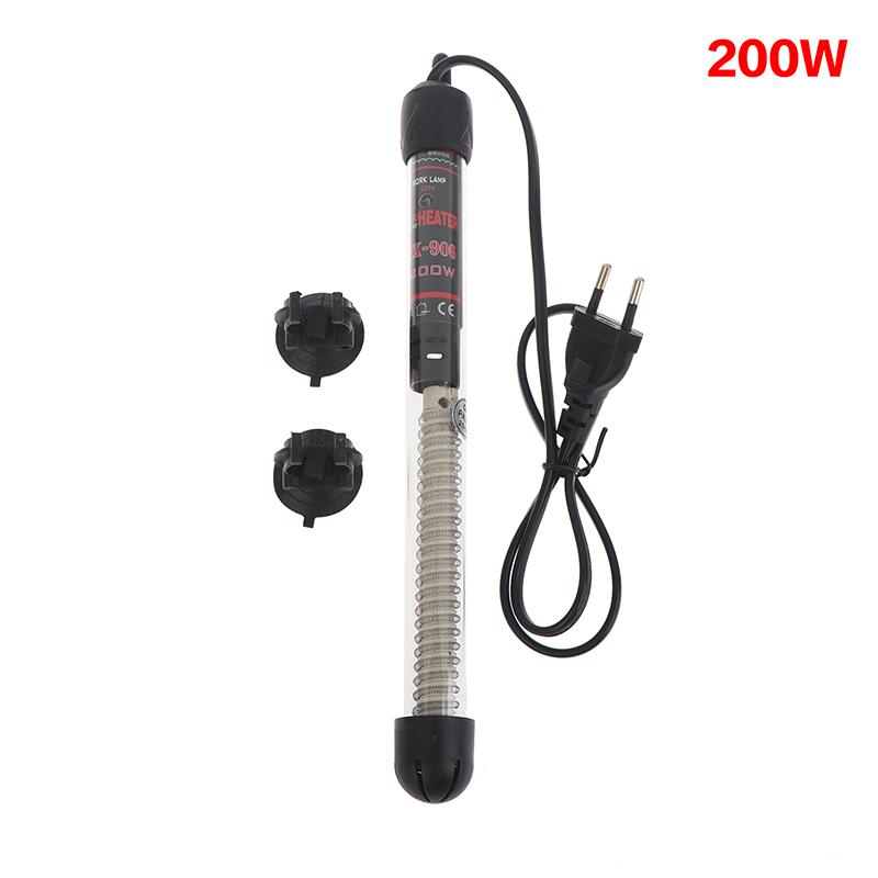 Eu Plug Adjustable Temperature Thermostat Heater Rod Glass Aquarium Heater 25-300W Submersible Fish Tank Water Heating Rod
