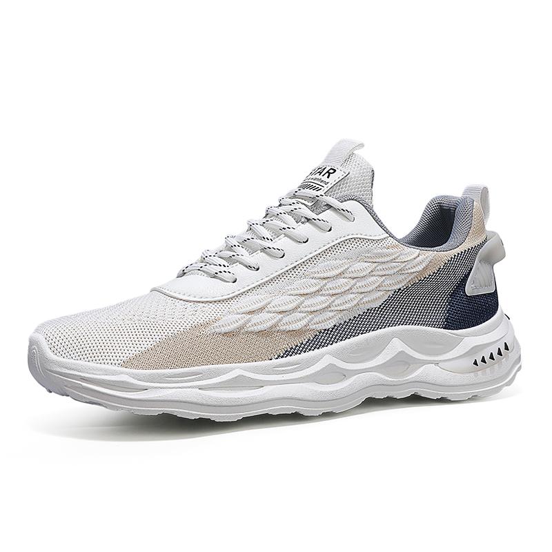 Ultra-light Color Matching Lace-up with Elastic Shock Absorption Cushioning Outdoor Sports Sports Competitive Running Shoes