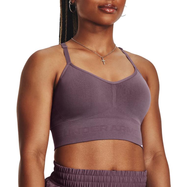 Under Armour Seamless Low Intensity Sports Bra Women Underwear Purple 1380428-500