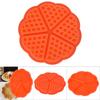 5 Cavity Silicone Nestle Waffles Mold Cake Chocolate Pan Muffin Breakfast Baking Mould (Round)