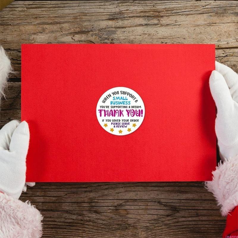 2026 New 500pcs Thank You Stickers When You Support Small Business You're Supporting A Dream Labels for Small Owners Sellers