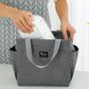 Multifunctional Mother Meal Prep Bag Spacious Baby Food Storage Purse Zippered Insulated Lunch Box with Side Pockets