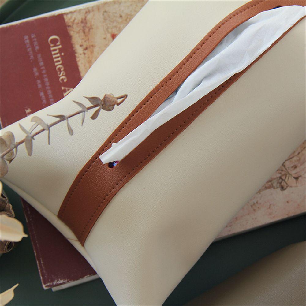 Pu For Car Seat Back Toilet Tissue Storage Bag Paper Holder Car Tissue Box Hanging Tissue Cover Bag