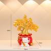 Facai Tree Zhaocao Resin Ornaments Opening TV Cat Living Room House Moving New House Living Room Nice Tabletop Decoration Gift Idea