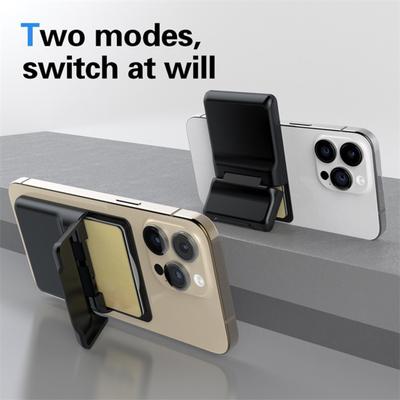Magnetic Wallet Phone Holder 3 Cards Secure Stand Slot Card Holder