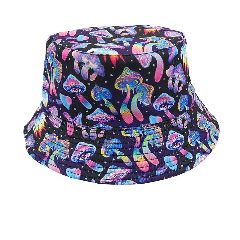 Graffiti Fisherman Hat: Retro, Double-Sided Sun Protection for Men & Women - All-Match Hip-Hop Bucket Style