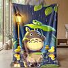 Soft Flannel Blanket Lightweight Cozy Bedroom Living Room CoverMy Neighbor Totoro