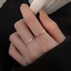 Adjustable Bean Chain Ring - Elegant Light Luxury Design