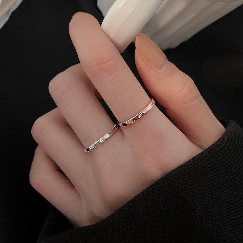 Adjustable Bean Chain Ring - Elegant Light Luxury Design