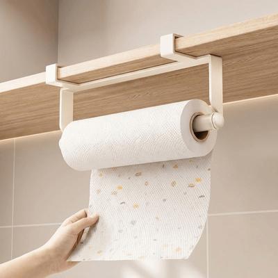 Wandmontierter Rollenpapierhalter Ohne Bohren Frischhaltefolien-Aufbewahrungsregal Küchentuchhalter Schränke