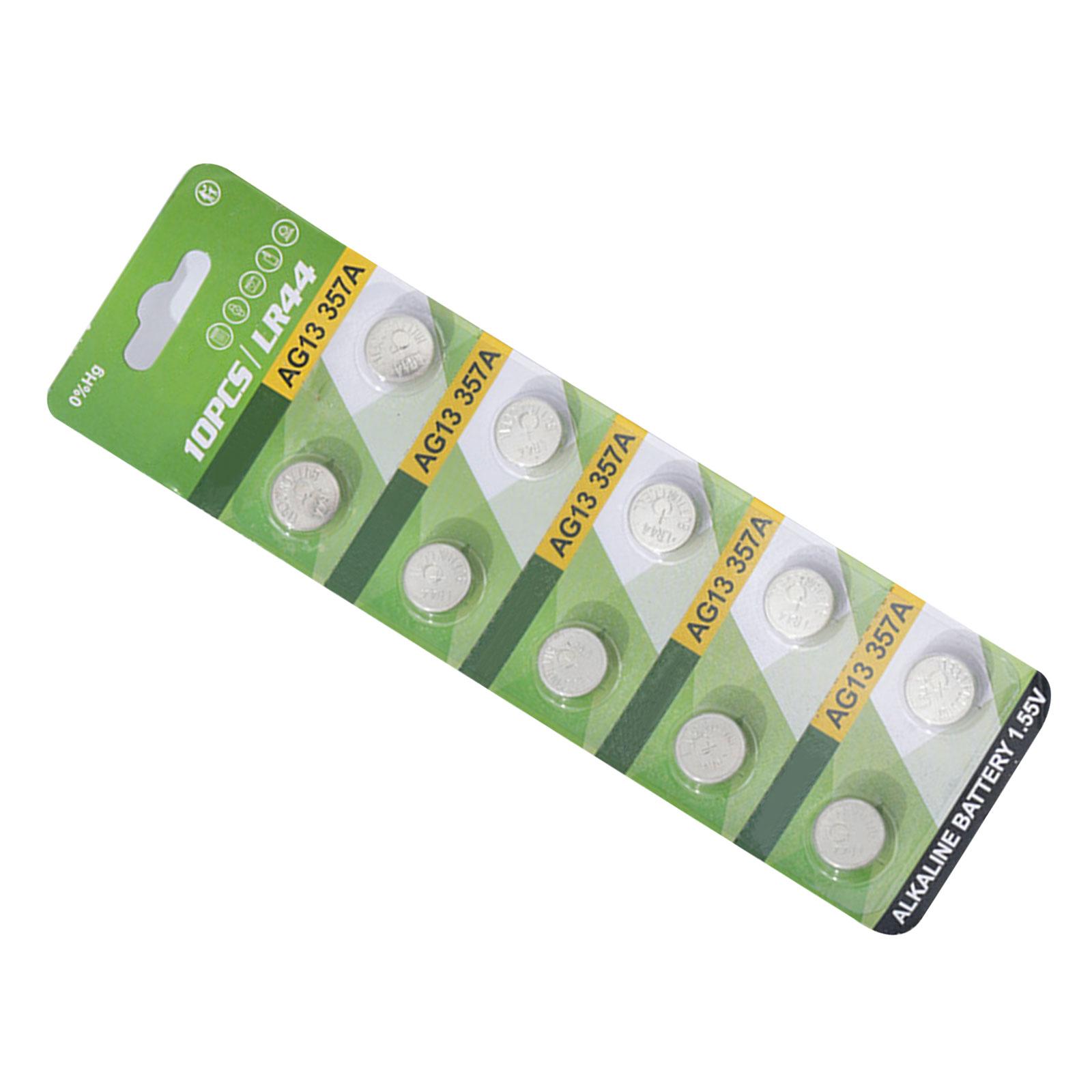 

10 шт. AG1 AG3 AG4 AG10 AG13 1,55 В щелочные батарейки-таблетки с длительным сроком службы для небольших электронных устройств A