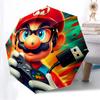 1pc Mario Gamer Superhero Automatic Folding Umbrella - Compact 8-Rib Design, Durable Plastic & Iron, Lightweight for Outdoor Daily Use,  a0929195