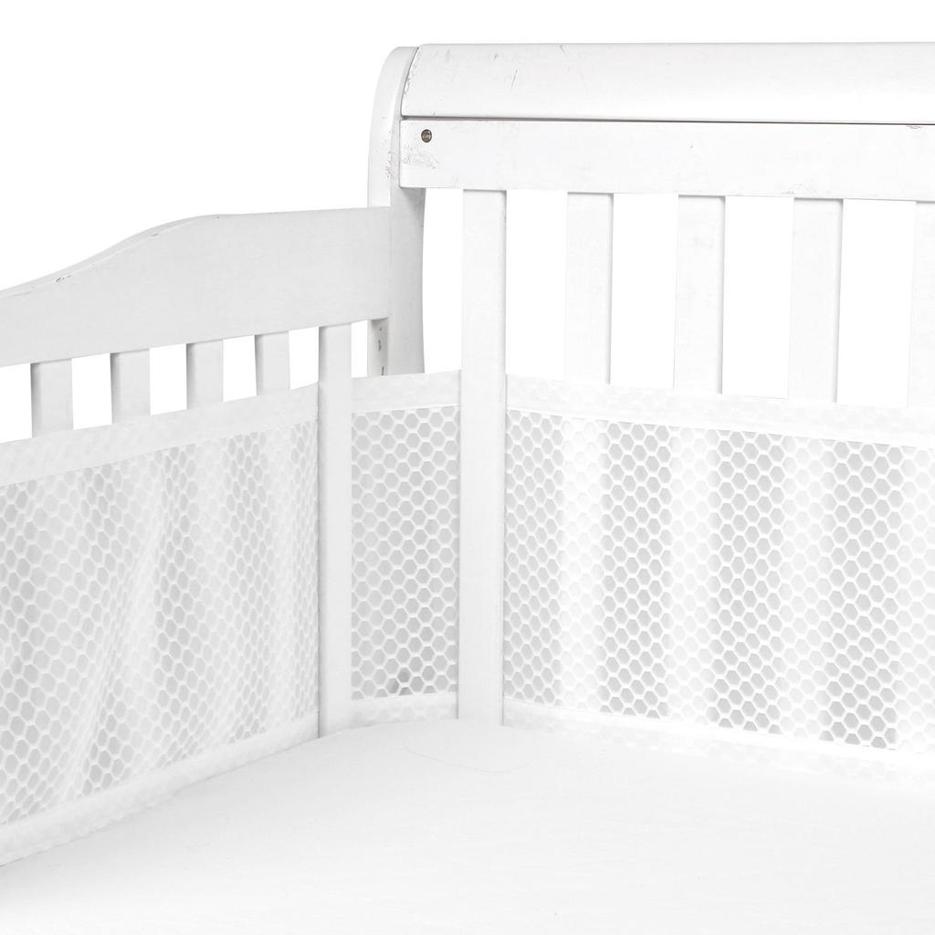 Summer Breathable Baby Crib Bumper: Skin-Friendly, Anti-Collision Bed Rail for Mother and Baby.
