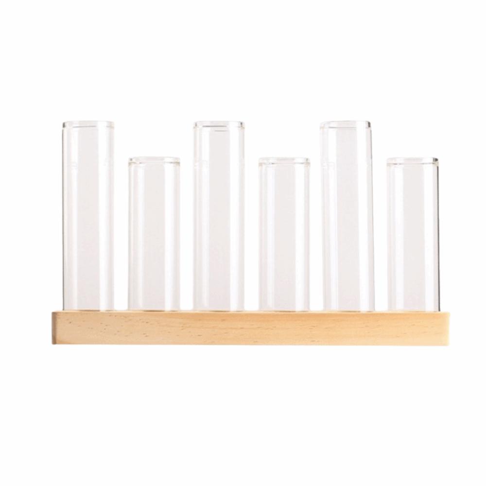 Home Decoration Glass Tube Vase Minimalist Flower Holder Hydroponic Flower Vase Indoor Planting