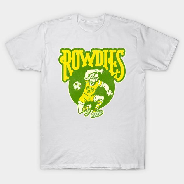Men Black Print T-shirt Defunct Tampa Bay Rowdies Soccer Team No-Cut Transfer Paper Print Cotton Tshirt L белый