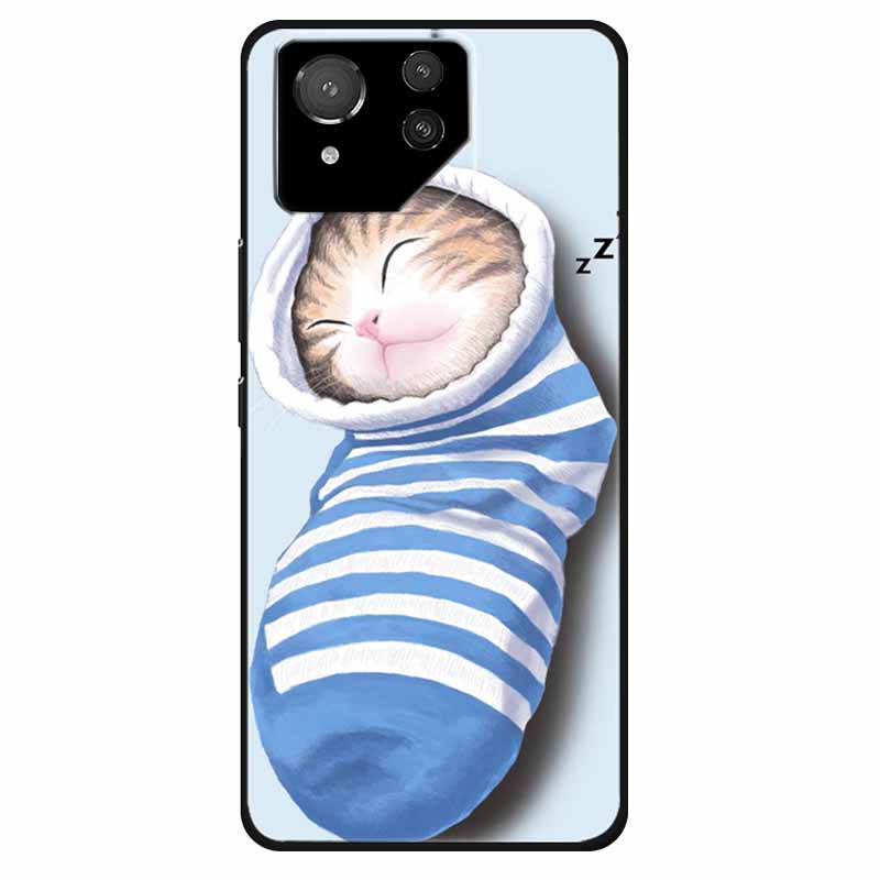 For Asus ROG Phone 8 Case Lovely Soft Silicone Lion Fundas For ASUS Rog Phone 8 Pro Cover Marble Cat Phone8 8pro Protector Bag