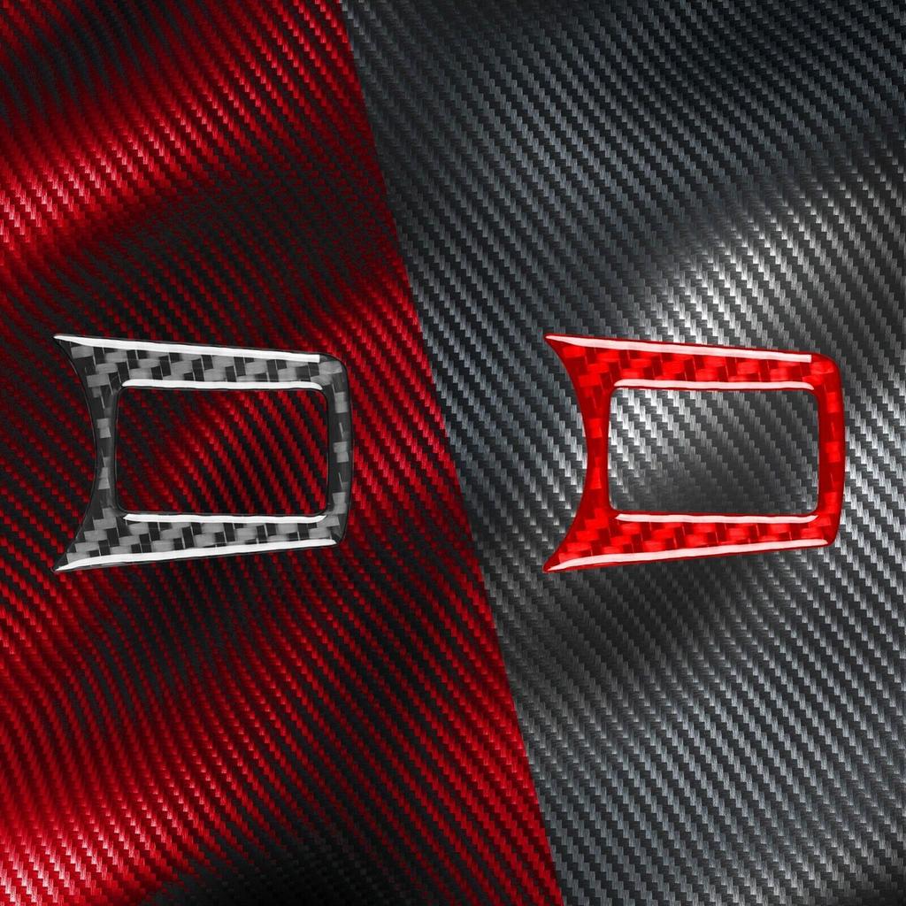 Real Carbon Fiber Dashboard Headlight Switch Button Trim For Jeep Cherokee 14-18