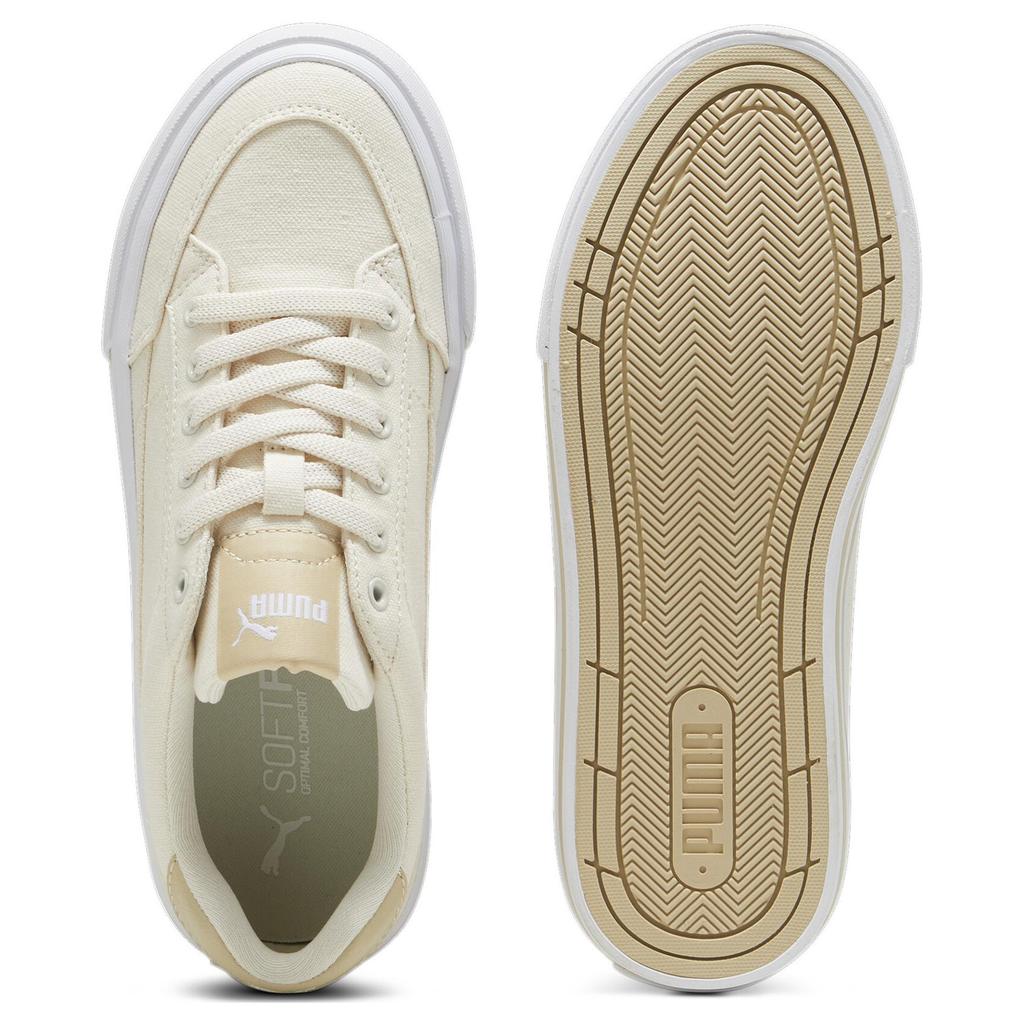 PUMA Court Classic Vulc Comfortable Versatile Low-Top Skate Shoes Women sneaker Off-White 395020-08