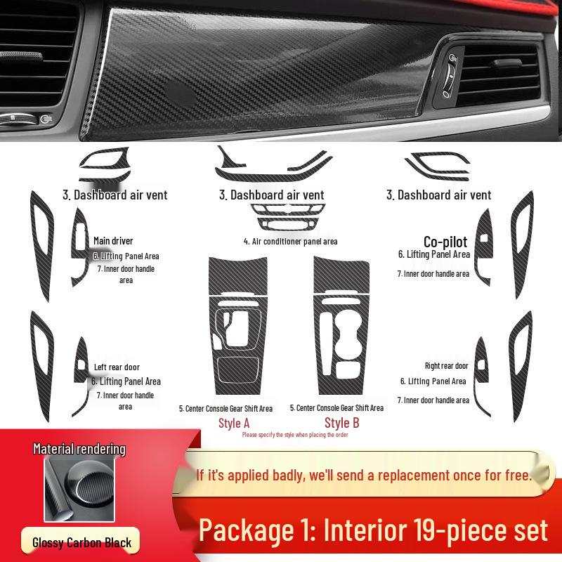 Buick Regal 2017-2021 Interior Anti-Kick Pads & Gear Decoration Stickers