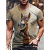 Horse pattern men's short sleeved T-shirt