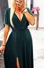 Long Dress With A Slot Fuchsia For A Party Elegant Envelope Size L