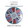 8-inch ceramic Hand decal round flat dessert Hotel Restaurant cuisine Sashimi