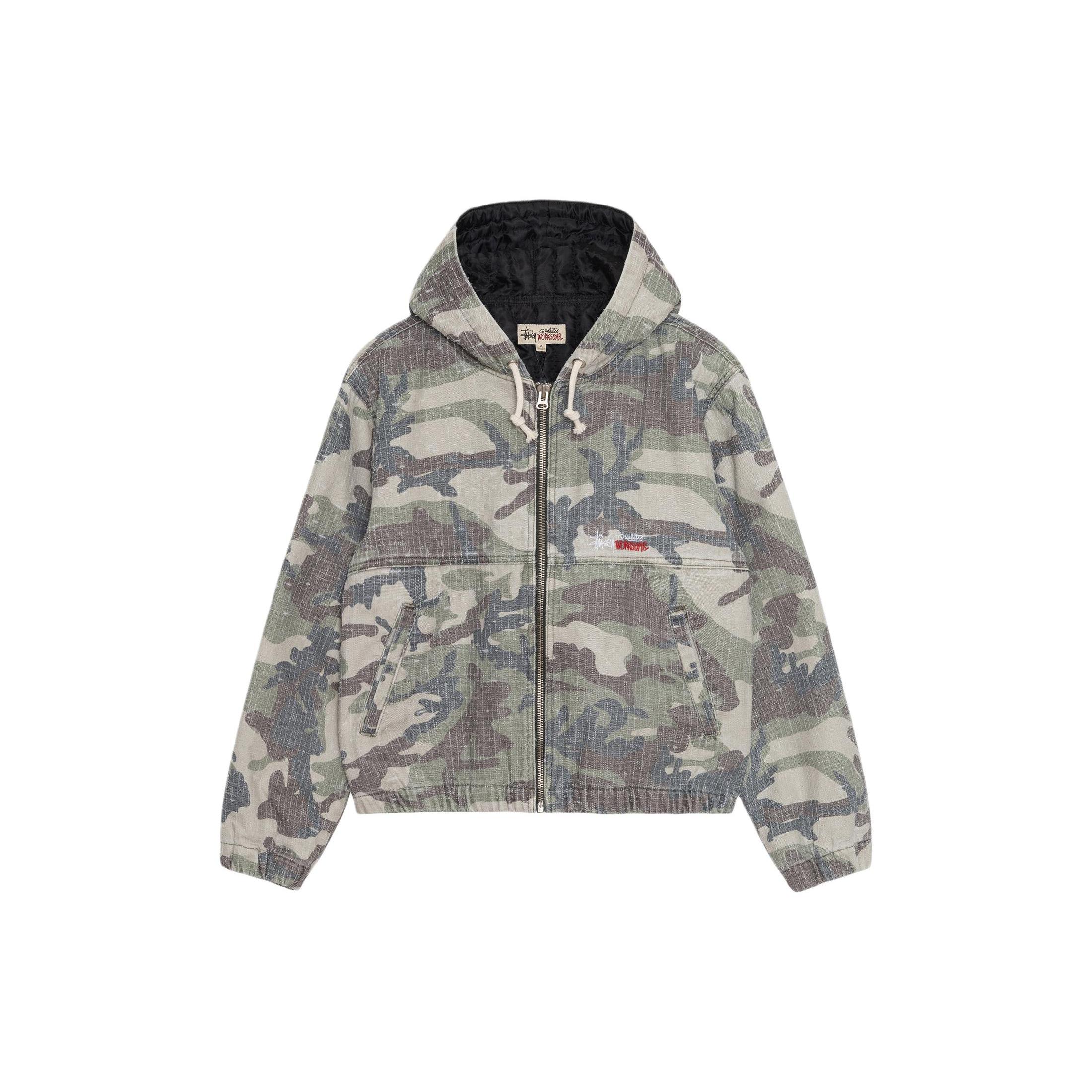 Stussy Camo Canvas Adāmadatas Darba Jaka
