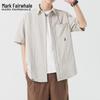 Mark Fairwhale Men's Short Sleeve Casual Shirt