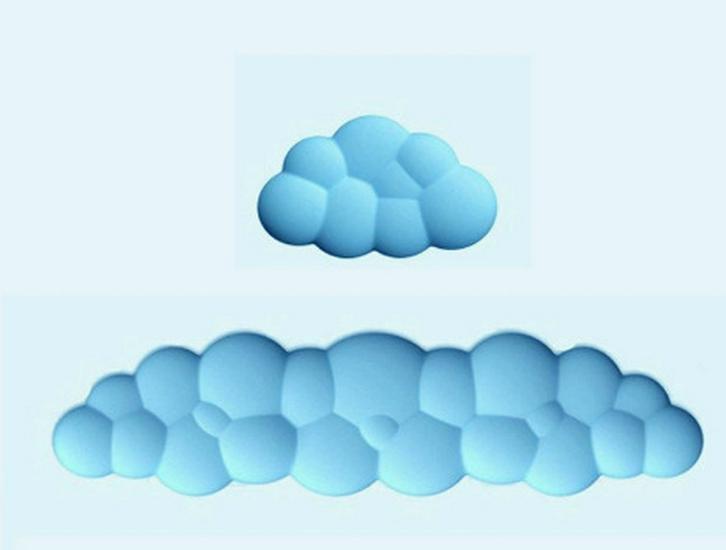High-Value Silicone Cloud Wrist Rest Mouse Pad and Keyboard Support - Office Essential