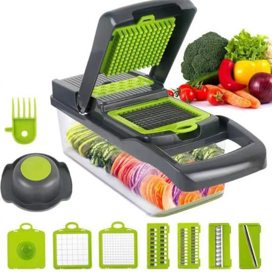Vegetable Chopper Stainless Steel Mandoline Slicer for Julienne Dicing Multifunctional Meal Preparation Tool