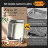 Rectangular 304 Stainless Steel Food Pan with Lid