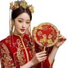 Ancient Style Chinese Wedding Xiuhe Fan - Bridal Celebration Fan