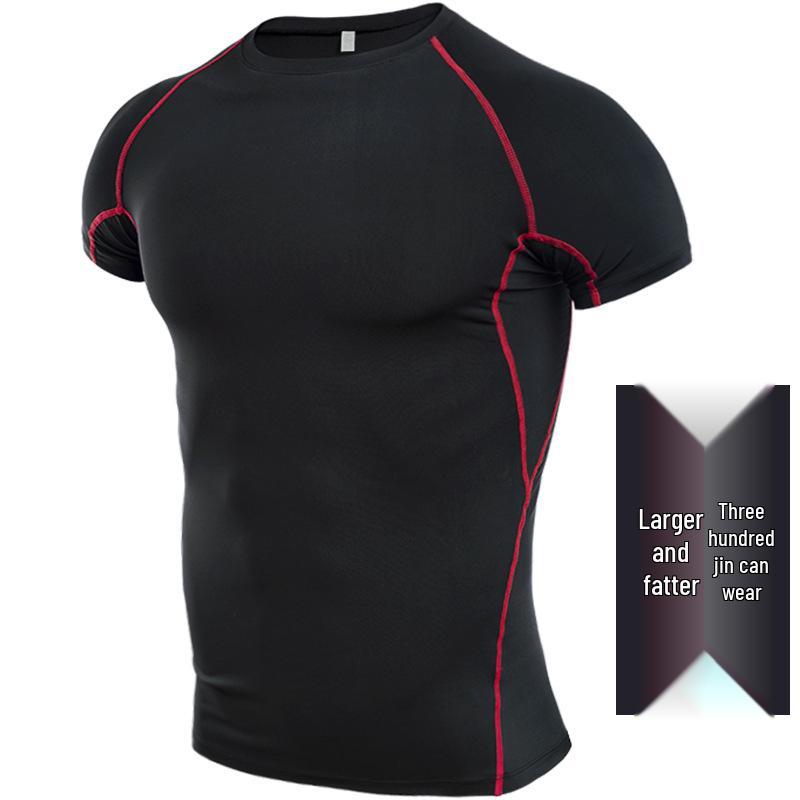 Men's Plus Size Quick-Dry T-Shirt: 5X-6X Short Sleeve Sportswear for Summer
