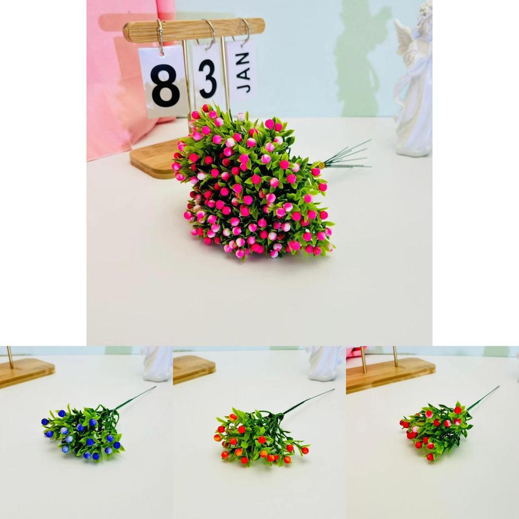 Home Decor Artificial Flower Stick With Plastic Material For Wedding And Photography Scene Decoration