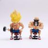 High Quality Dragon Ball Fitness Goku Muscle Strengthening Master Roshi Vegeta Model Ornament