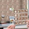 10pcs 3D Self Adhesive Wallpaper Waterproof Wall Decals Retro Crystal Tile Wall Sticker  Bathroom