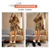 Thick-soled Inner Height-increasing Snow Boots for Women's New Winter Velvet Thickened Short Leather Wool Snow Cotton Shoes for Women