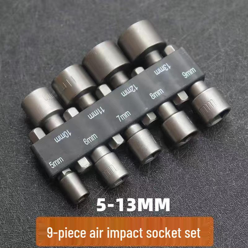 9-Piece & 14-Piece Socket & Drill Bit Set with Hex and Extension Sockets