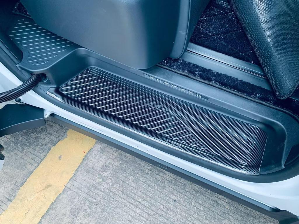 RUIQ Toyota New Alphard Vellfire 40 Series Exclusive Interior Stainless Steel Step Garnish Side Step Garnish Exclusively Designed for TOYOTA ALPHARD