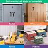 DUGUTUL 1500PCS 1 Inch Black Number Stickers 0-9 - Large Quantity Small Waterproof Vinyl Numbers Stickers for Extensive Labeling Solutions and Office