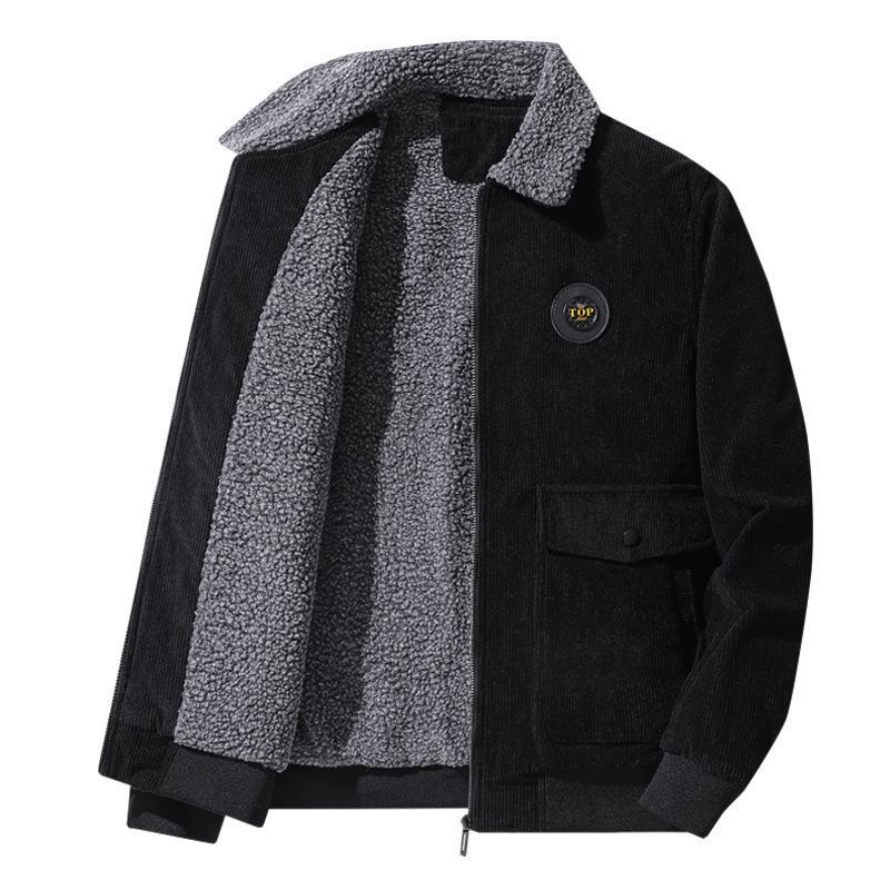 Men's High-End Corduroy Cotton Jacket - Thick Casual Outerwear