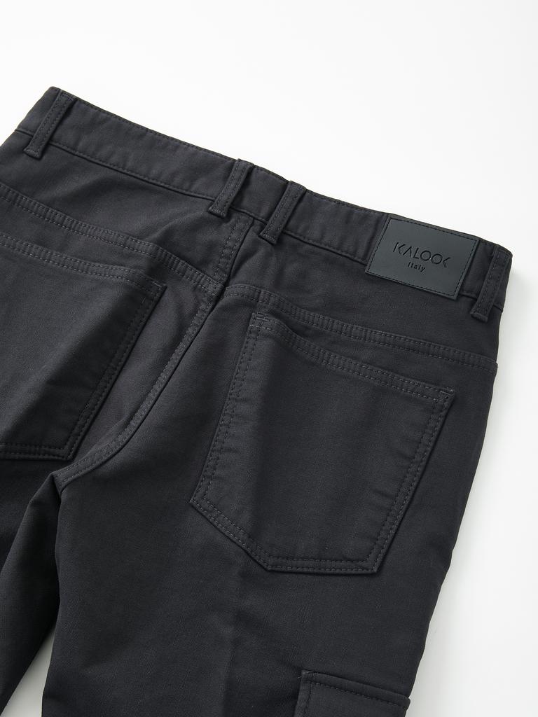 IKALOOK Brushed Spandex Cargo Pants Cpt176
