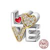 925 Silver Golden Charm Crown Family Tree Safety Chain Hollow Beads for Women DIY Bracelets Jewelry