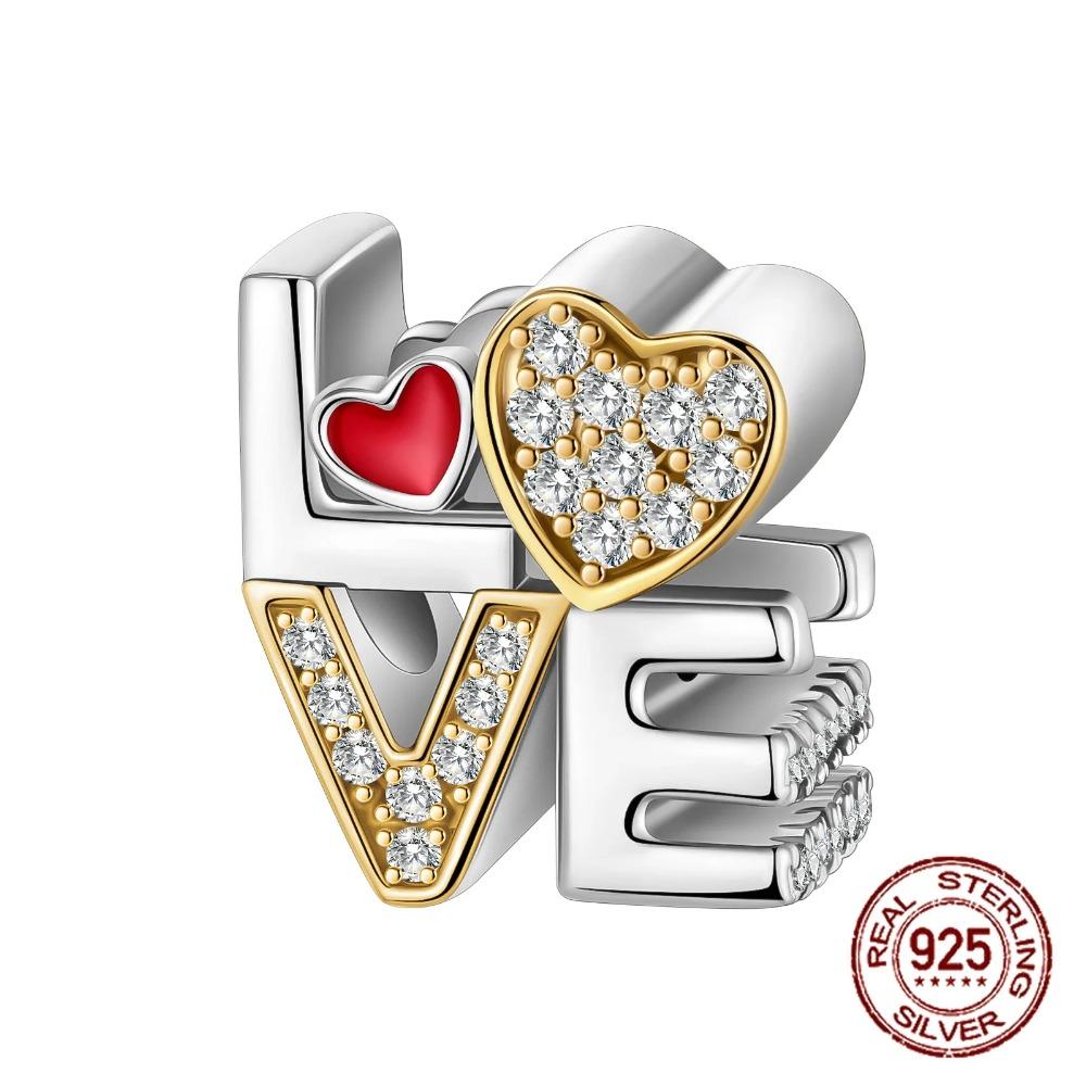 925 Silver Golden Charm Crown Family Tree Safety Chain Hollow Beads for Women DIY Bracelets Jewelry