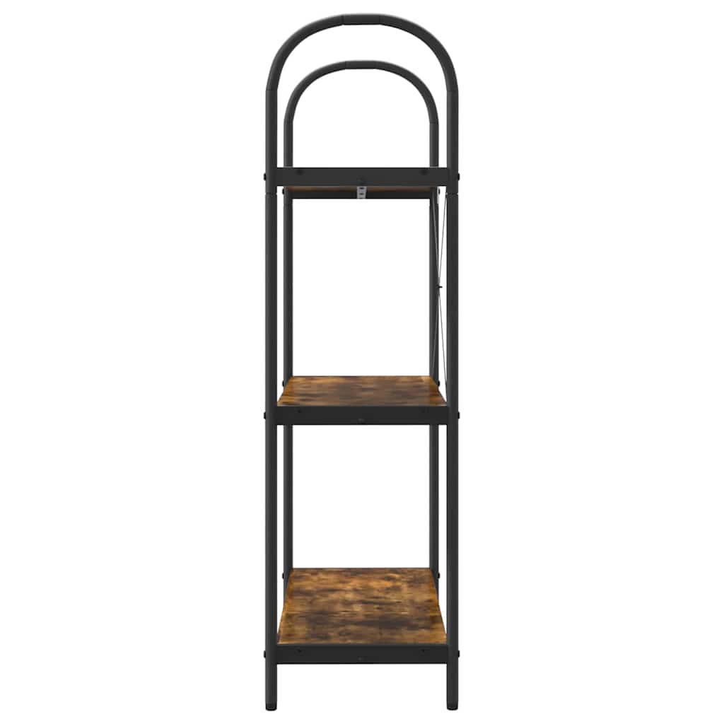 Bookshelf Smoked Oak 80 x 30 x 109 cm Engineered Wood