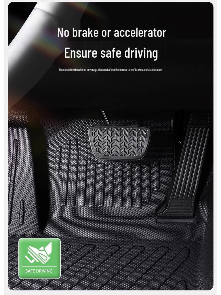 Volkswagen Teramont X Floor Mats, 17-24 Models, Fully Enclosed 7-Seater TPE