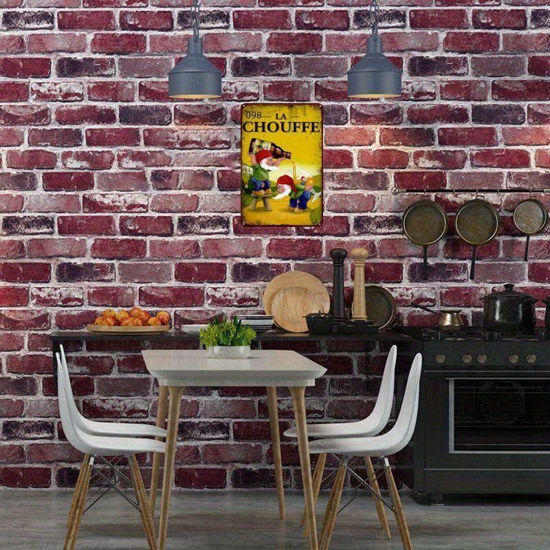 Vintage Drink Theme Metal Wall Panels for Bar Restaurant Kitchen Decor