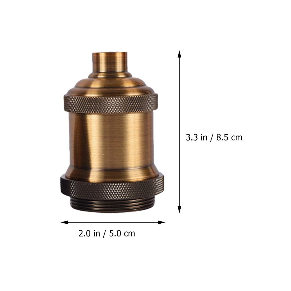 2Pcs Vintage E27 Light Socket 27Mm Threaded Base Lamp Holder for Decorative Edison Style Bulbs Easy Wiring Connection Setup